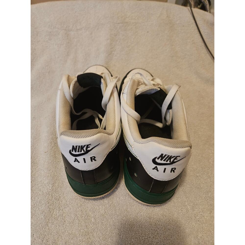 Nike Air Force 1 Low Black White Green Sneakers Mens Size 13 317296-011 - Picture 4 of 7